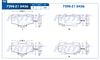 balata para freno de disco fritec formula azul delantera para toyota truck 4runner 1990  part: m-7298-z1