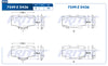 balata para freno de disco fritec formula azul delantera para toyota truck 4runner 2001  part: m-7549-z
