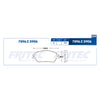 balata para freno de disco fritec formula specific delantera para toyota avalon 2005  part: spc-7896-z