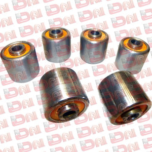 kit de bujes para suspension trasera (4 chicos d. int. 0.480 d. ext. 1.575 altura 1.650) y (2 grandes d. int. 0.480 d. ext. 1.655 altura 1.650) dodge/chrysler 200 2011 2012    part: 9802