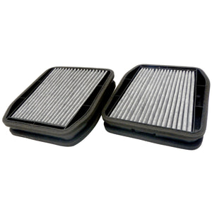 Filtro de CARBON ACTIVADO (KIT DOS PIEZAS) para E 280, 2004-2005, V6  2.8 L  Part: CFI2118CA