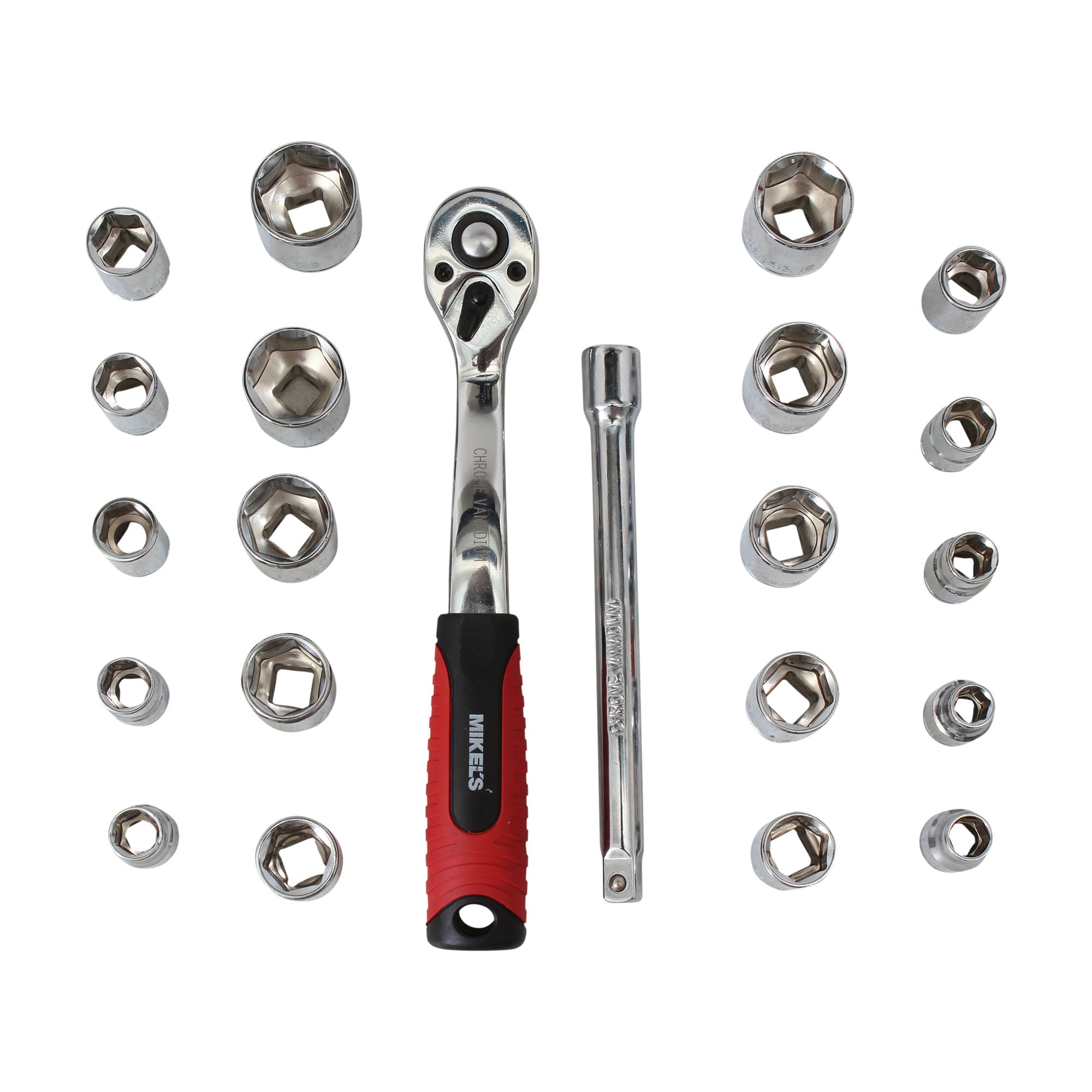Juego de dados con matraca 3/8 (22 pzas) Part: JAC-3821 – Diagsa Automotriz