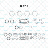 Juego de juntas VW L4 1.5L (1500cc) (1968-1972) (Motor Enfriado Por Aire) Sedán Combi Panel part: JC-97-R