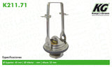 Termostato GM LUMINA L4 2.5L 1990-1992  part: K211.71
