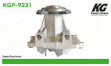 Bomba de Agua GM TRACKER L4 2.0L 1999-2008  part: KGP-9231