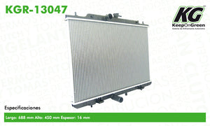 Radiador  part: KGR-13047