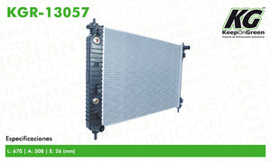 Radiador  part: KGR-13057