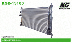 Radiador  part: KGR-13100