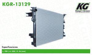 Radiador  part: KGR-13129
