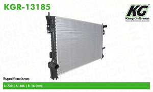 Radiador  part: KGR-13185