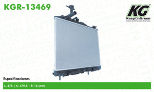 Radiador DGE ATTITUDE L3 1.2L 15-17  part: KGR-13469