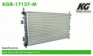 Radiador FD ECOSPORT L4 2.0L 2004-2012  part: KGR-17137-M