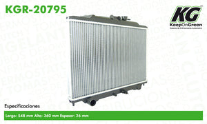 Radiador  part: KGR-20795