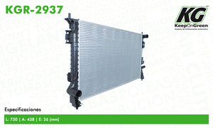 Radiador FD EDGE V6 3.5L 07-14  part: KGR-2937