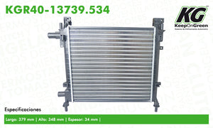Radiador  part: KGR40-13739.534