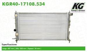 Radiador  part: KGR40-17108.534
