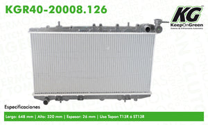 Radiador  part: KGR40-20008.126