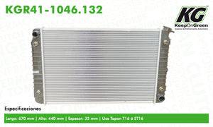 Radiador BUI CENTURY V6 3.3L 1990-1991  part: KGR41-1046.132