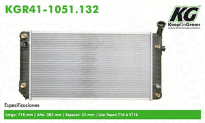 Radiador GM LUMINA V6 3.1L 1991-1993  part: KGR41-1051.132