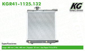 Radiador CHR VOYAGER V6 3.3L 1990-1992  part: KGR41-1125.132