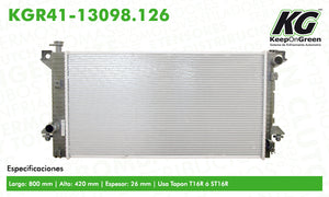 Radiador FD EXPEDITION V8 5.4L 2007-2011  part: KGR41-13098.126