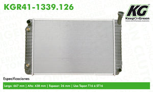 Radiador BUI CENTURY L4 2.2L 1992-1996  part: KGR41-1339.126