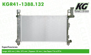 Radiador CHR VOYAGER V6 3.3L 1993-1995  part: KGR41-1388.132
