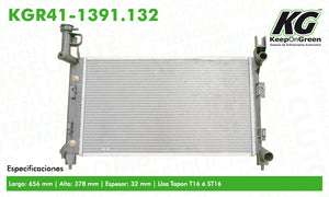 Radiador DGE CARAVAN V6 3.0L 1993-1995  part: KGR41-1391.132