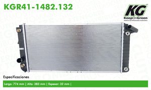 Radiador CAD ALLANTE V8 4.6L 1993  part: KGR41-1482.132