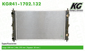 Radiador CHR CIRRUS L4 2.0L 2000  part: KGR41-1702.132