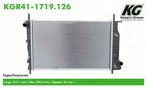 Radiador FD CONTOUR L4 2.0L 1995-2000  part: KGR41-1719.126