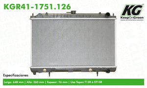 Radiador  part: KGR41-1751.126