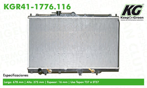 Radiador ACU CL V6 2.7L 1995-1997  part: KGR41-1776.116