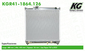 Radiador  part: KGR41-1864.126