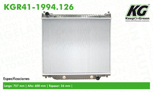Radiador FD E-150 ECONOLINE V6 4.2L 1997-2003  part: KGR41-1994.126