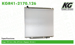 Radiador FD EXCURSION V8 5.4L 2000-2005  part: KGR41-2170.126