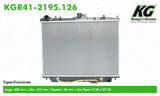 Radiador HD PASSPORT V6 3.2L 1998-2002  part: KGR41-2195.126