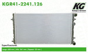 Radiador VW BEETLE L4 1.8L 1999-2005  part: KGR41-2241.126