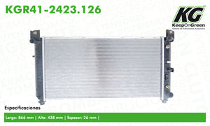 Radiador CAD ESCALADE V8 5.3L 2004  part: KGR41-2423.126