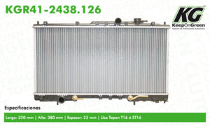 Radiador CHR SEBRING L4 2.4L 2001-2006  part: KGR41-2438.126