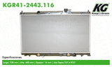 Radiador HD CR-V L4 2.4L 2002-2006  part: KGR41-2443.116