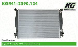 Radiador AUD A4 V6 3.0L 2002-2005  part: KGR41-2590.134