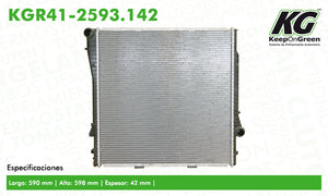 Radiador BMW X5 V8 4.4L 2002-2006  part: KGR41-2593.142