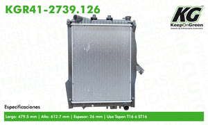 Radiador CHR ASPEN V8 4.7L 2007-2009  part: KGR41-2739.126