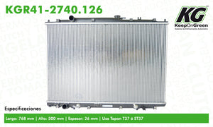 Radiador ACU MDX V6 3.5L 2003-2006  part: KGR41-2740.126
