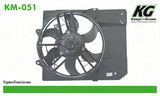 Motoventilador FD ESCORT L4 2.0L 1997-2002  part: KM-051