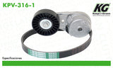 Kit de Banda de Accesorios GM CAVALIER L4 2.2L 2002-2005  part: KPV-316-1