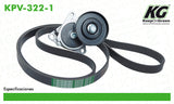 Kit de Banda de Accesorios NSN ALTIMA L4 2.5L 2002-2006  part: KPV-322-1