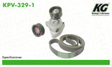 Kit de Banda de Accesorios HD CIVIC L4 2.0L 2002-2005 (C/Banda Poly-V  part: KPV-329-1