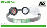 Kit de Banda de Accesorios CHR 300 V6 3.5L 2005-2006 (C/Banda Poly-V  part: KPV-377-6